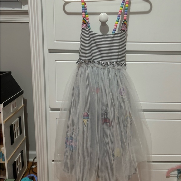 New Lola and the boys SWEET CANDY LOVERS PATCH DRESS size 6 - Picture 2 of 5